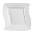 White Stoneware Square Plate 12in. - 1 doz P515