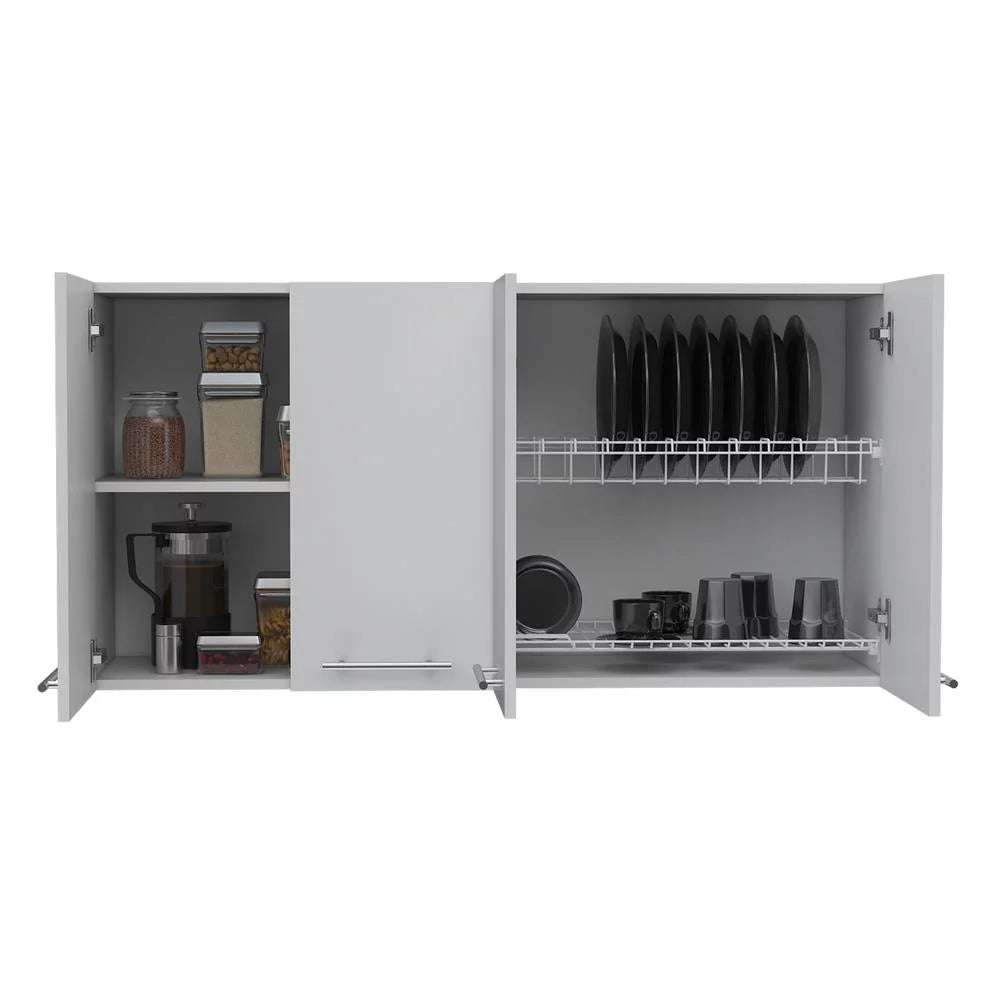 White 120 in. Wall Cabinet A950
