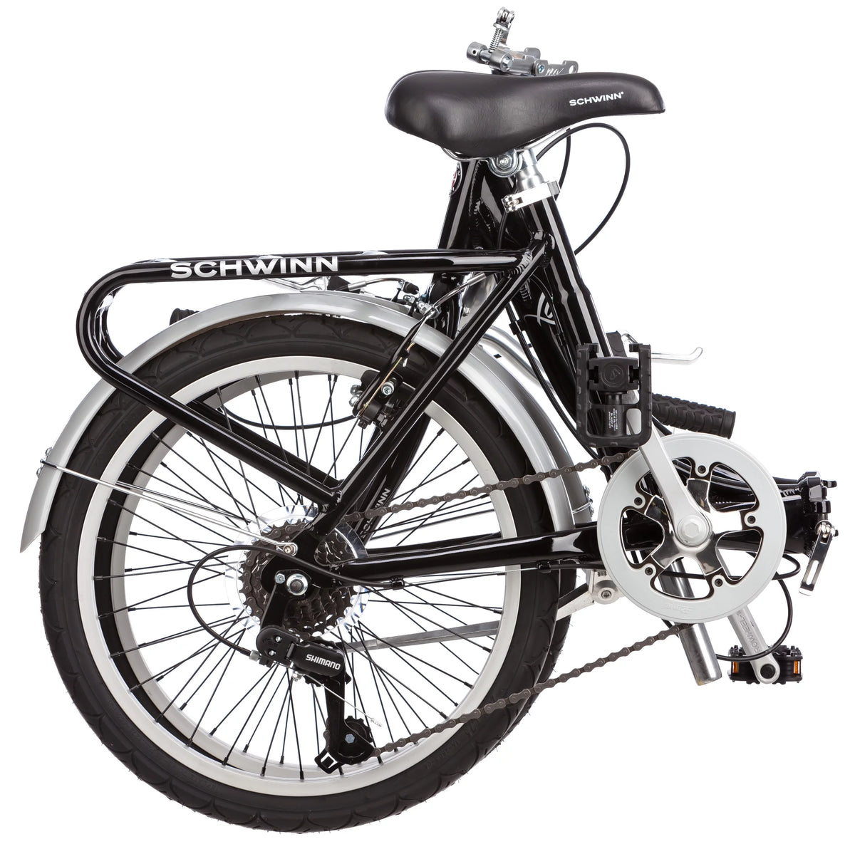 Folding Commuter Bike, 20-inch wheels, Black Z724572
