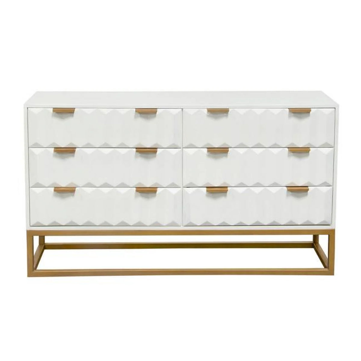 White 6 Drawer Dresser A919267