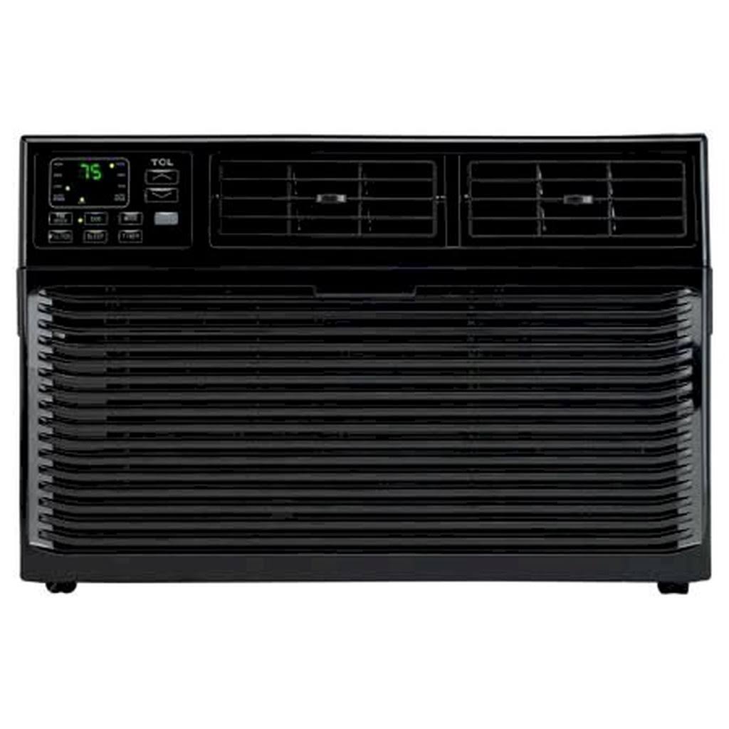 10,000 BTU 115-Volt Smart Window Air Conditioner with Remote, Black S45626