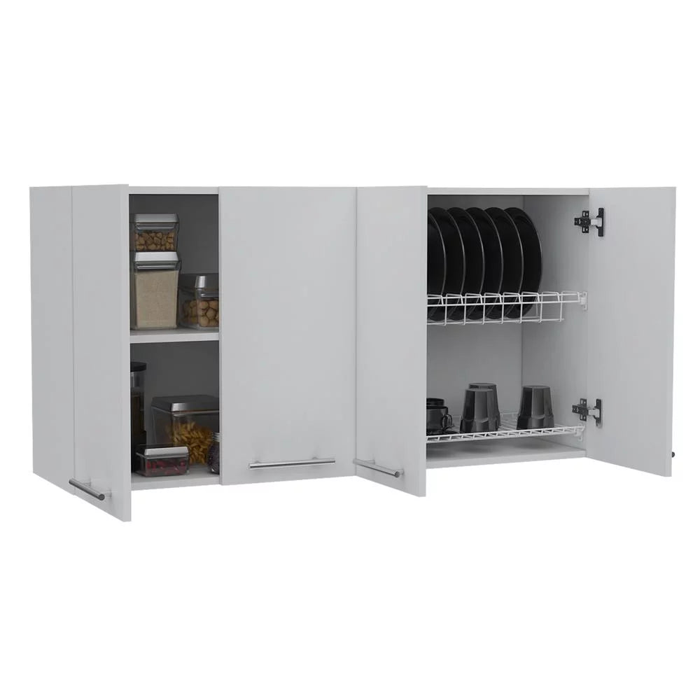 White 120 in. Wall Cabinet A950