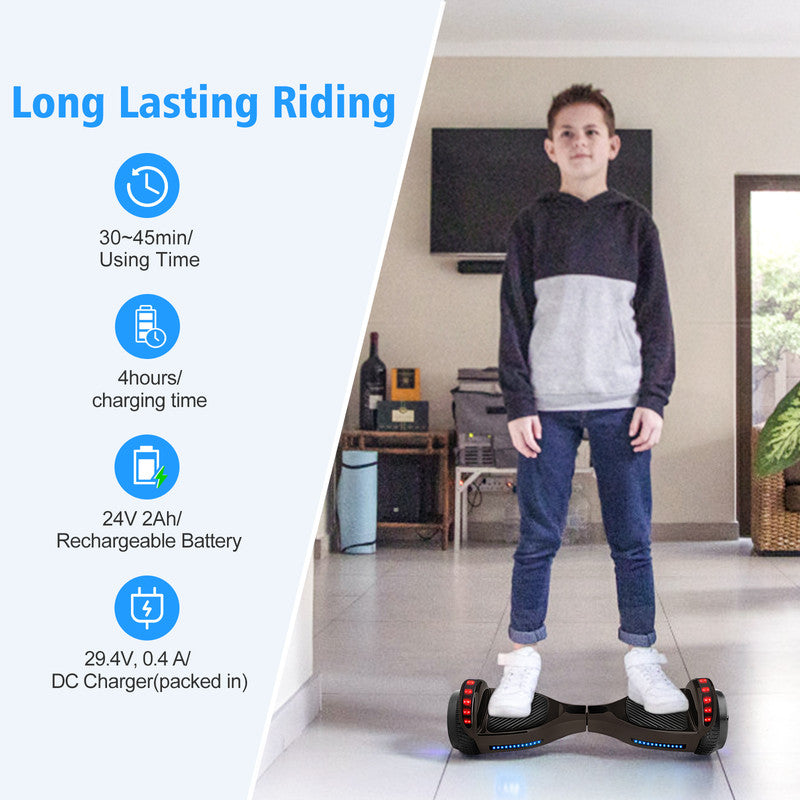 6.5" Two Wheel Self Balancing Scooter with LED Lights N9529