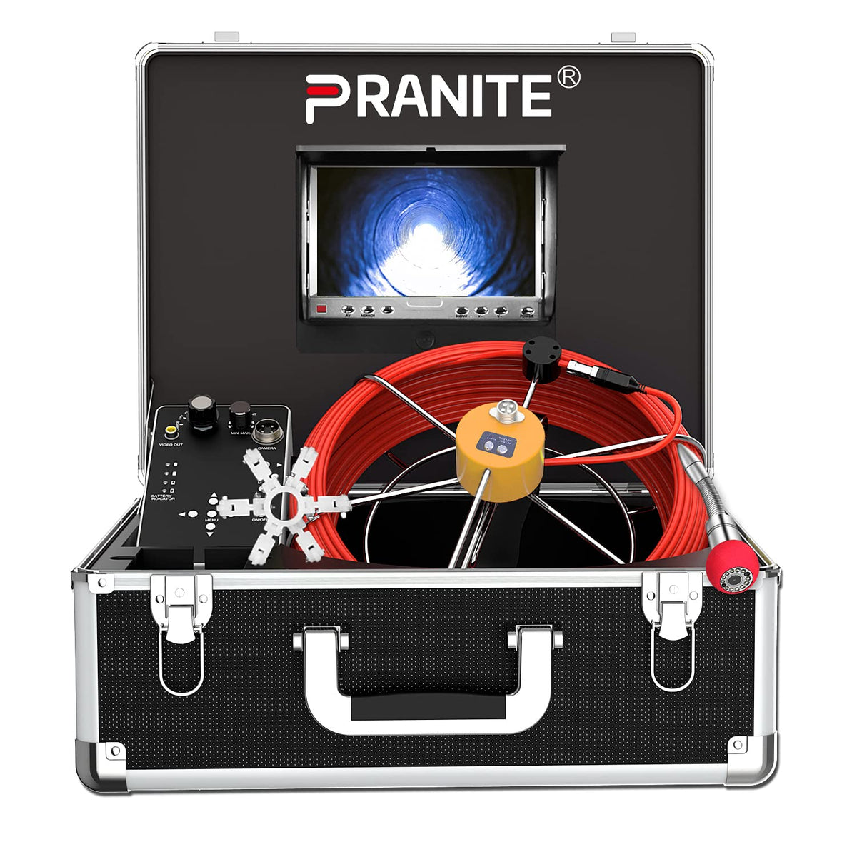 IP68 Waterproof 7 Inch TFT LCD Color Monitor Pipe Inspection Camera with 30M Cable Q3908