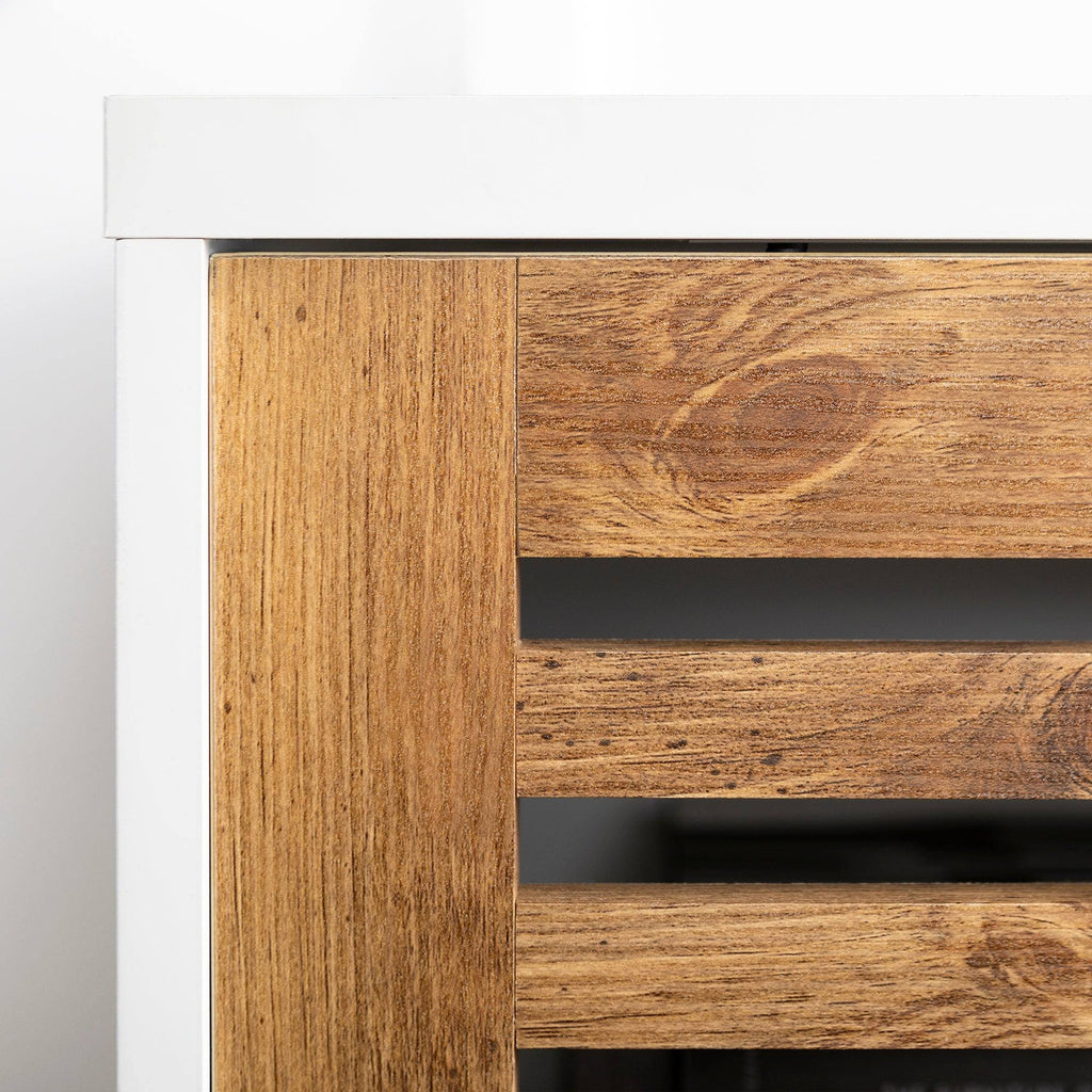 Sliding Door TV Console - Grey Wash B210