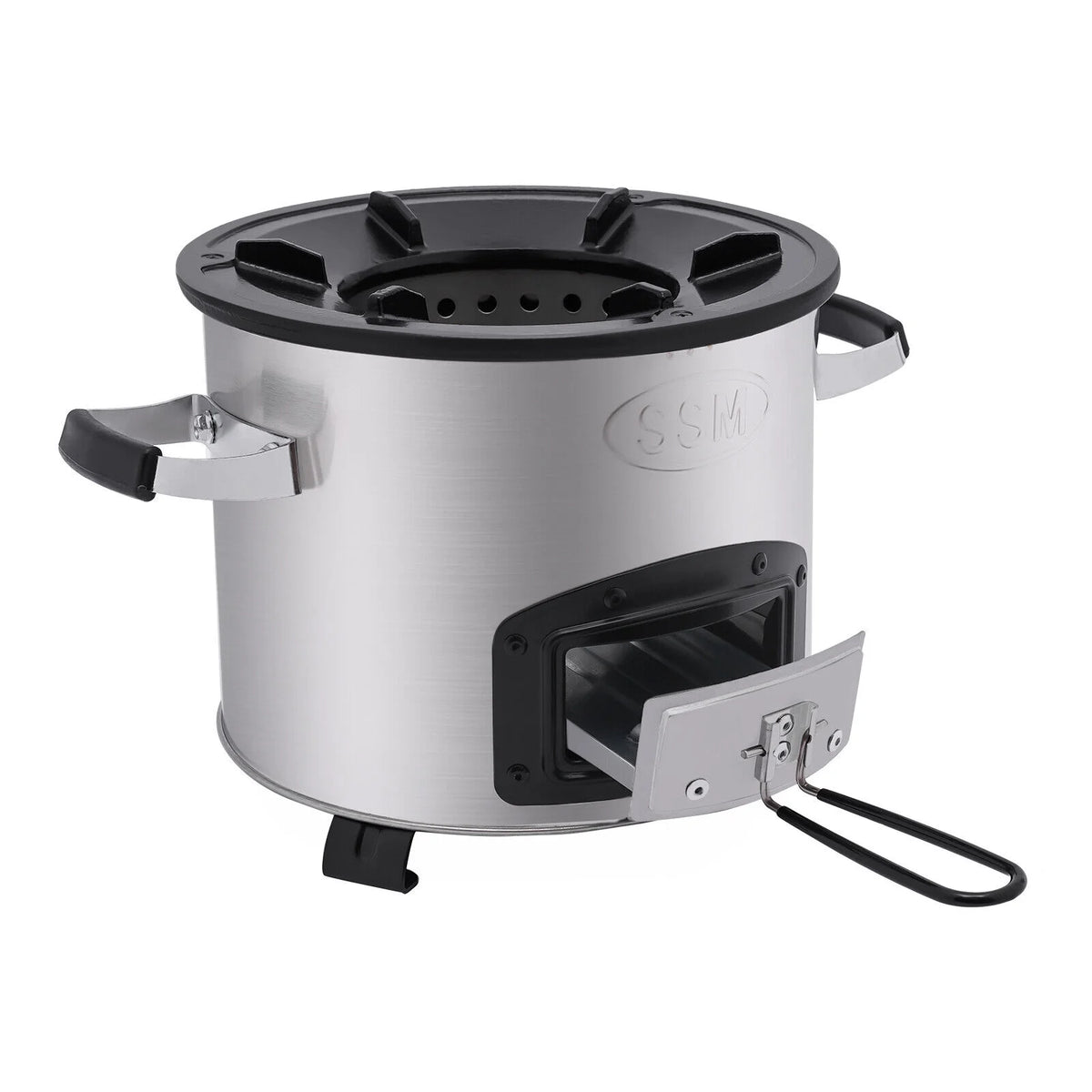 Stainless Steel Wood Burning Camping Stove with Storage Bag B4921