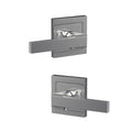 Bright Chrome Passage Door Lever Set T276