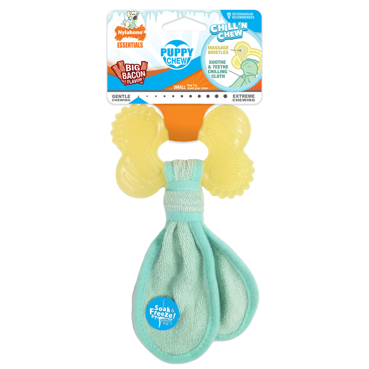 Bacon Small/Regular Dog Bone Toy A22862