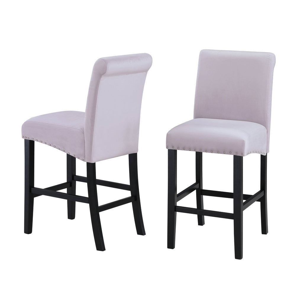 Velvet Counter Chair (Set of 2) C67999