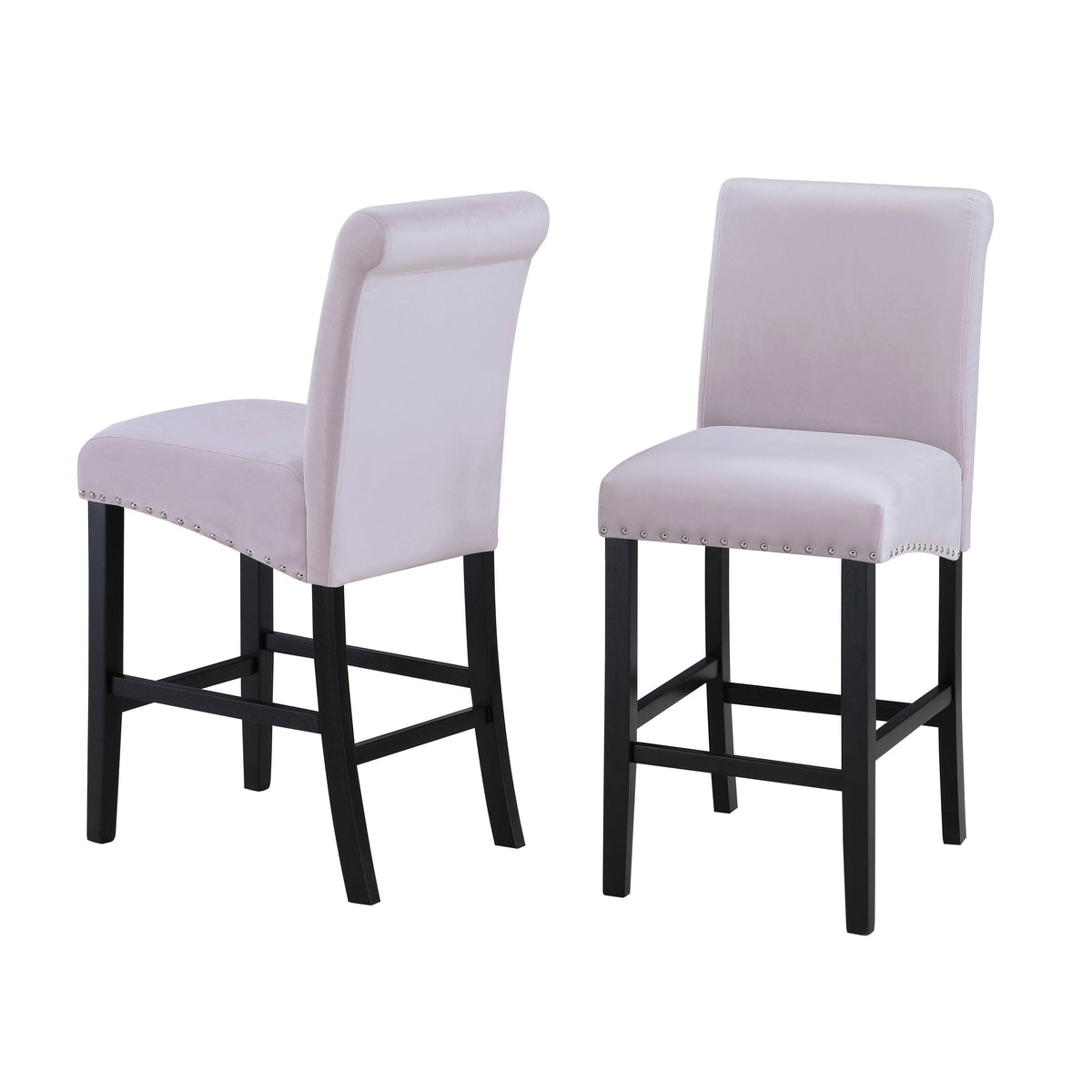 Velvet Counter Chair (Set of 2) C67999