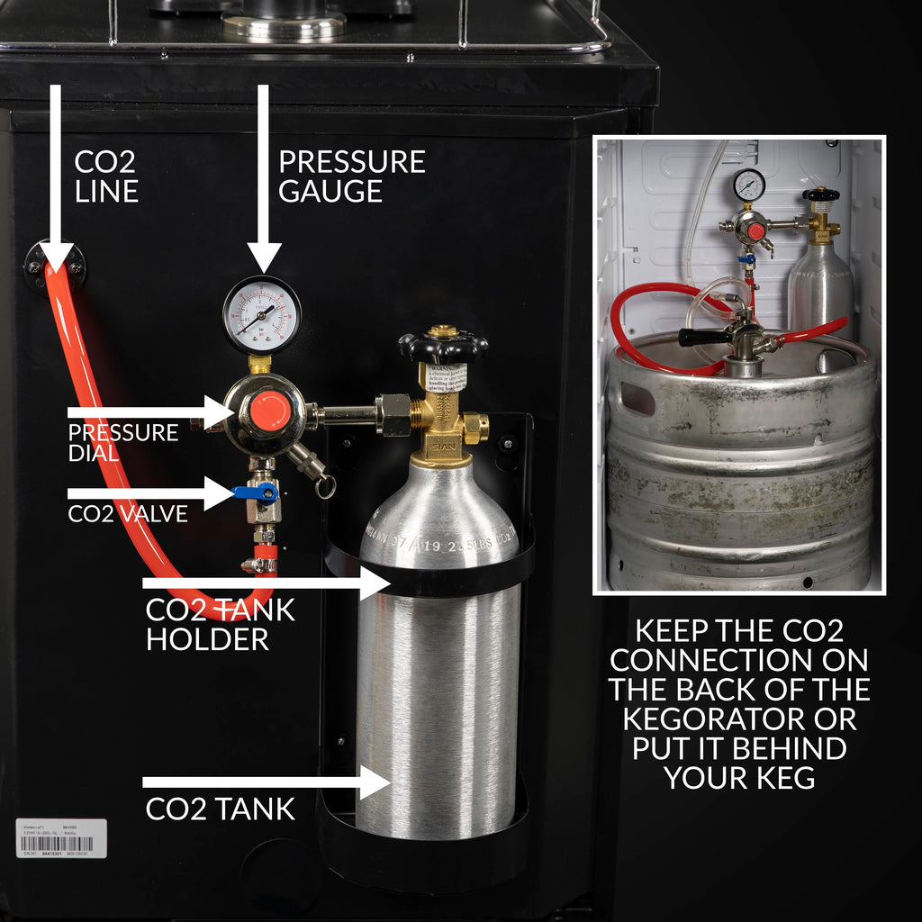 4.9 Cu. Ft. Black Stainless Steel Kegerator Draft Beer Dispenser I801391