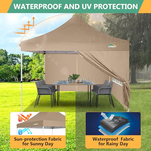 10x30 Pop Up Canopy Tent with 8 Removable Sidewalls, White U7664