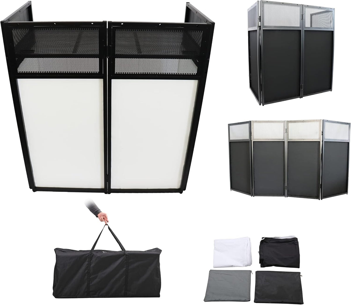 DJ Booth with Metal Frame and Travel Bag X658308