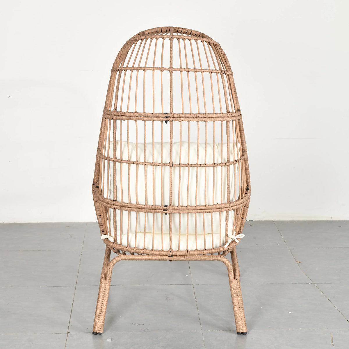 Oversized Wicker Egg Chair with Steel Frame P580