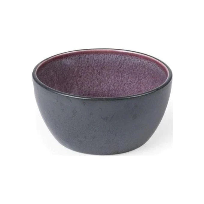 Stoneware bowl 10 cm Black /Lilac X109