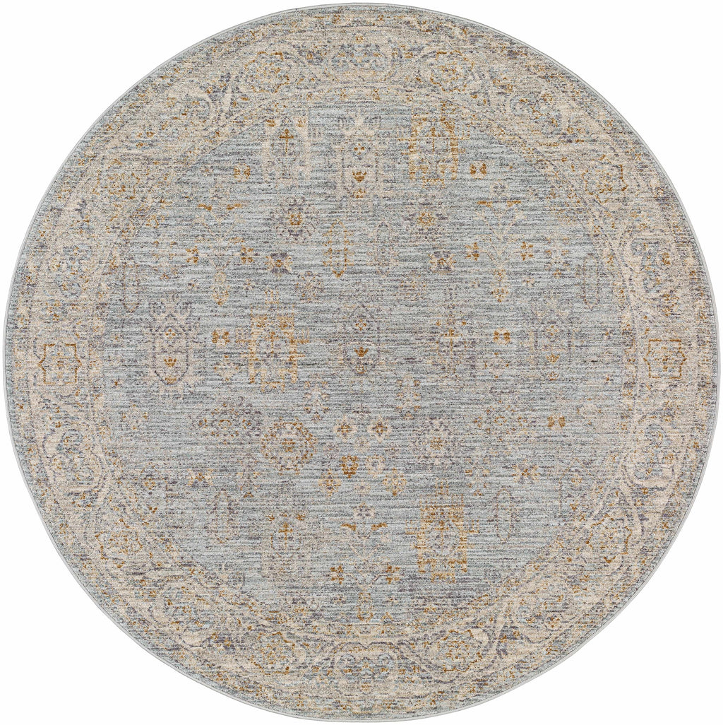 Gray Green Hallway Runner Rug T75977