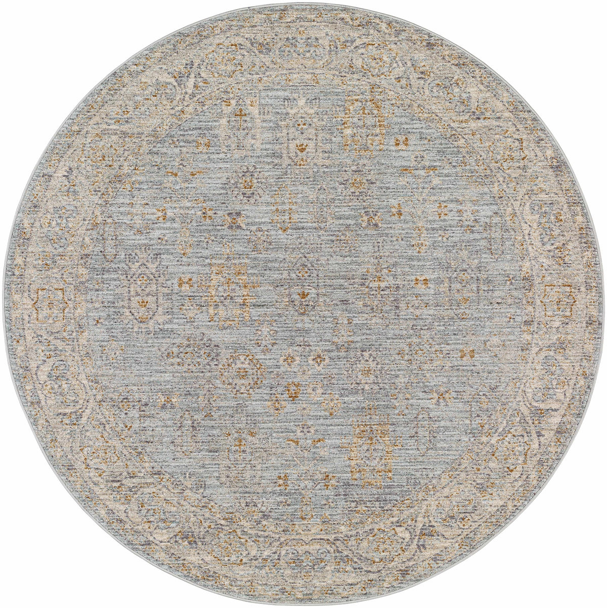 Gray Green Hallway Runner Rug T75977