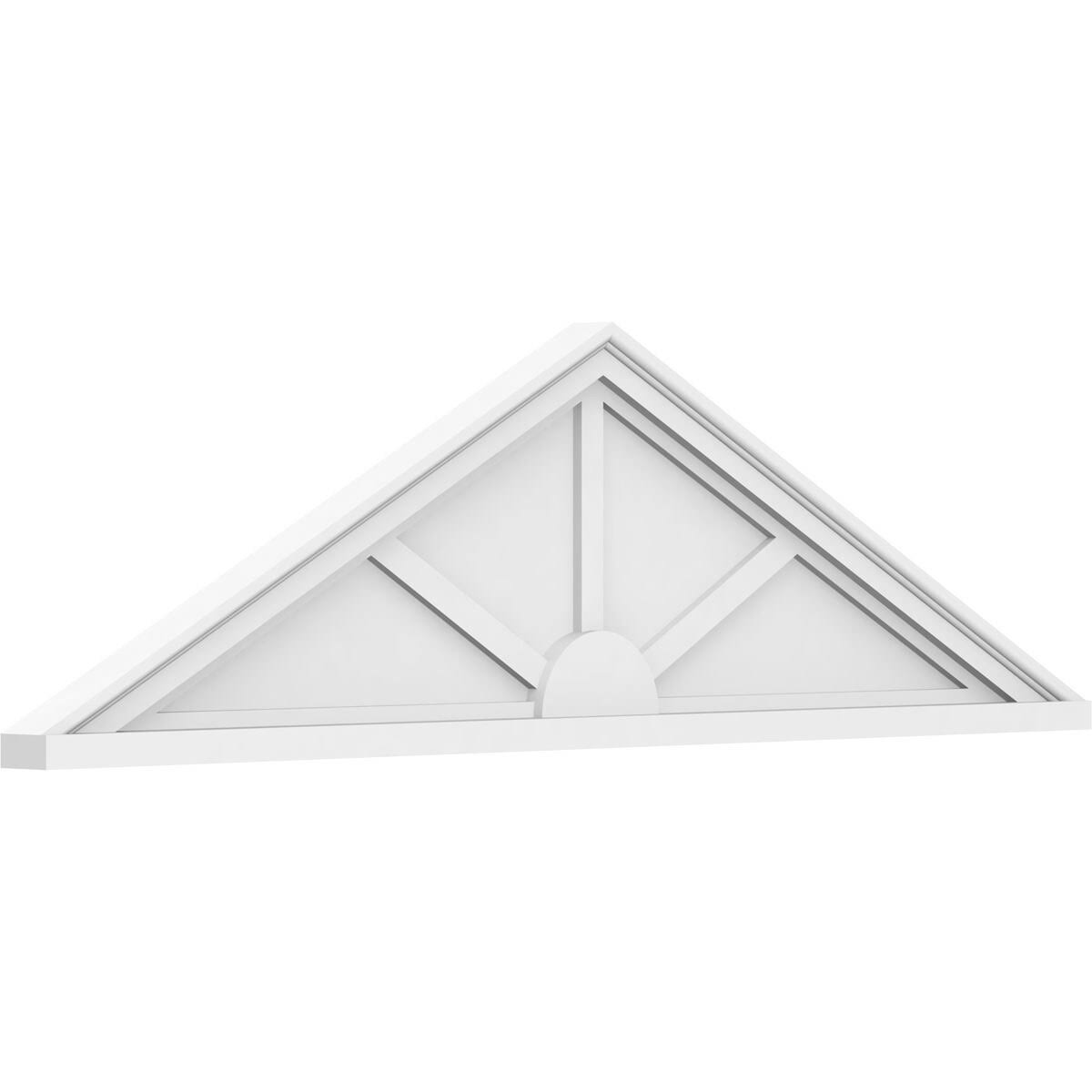82x22W x 21-1/2x22H x 2x22P PVC Pediment O645