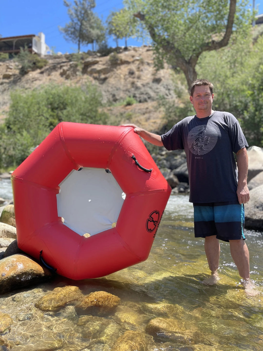Red 50" Whitewater River Tube O220