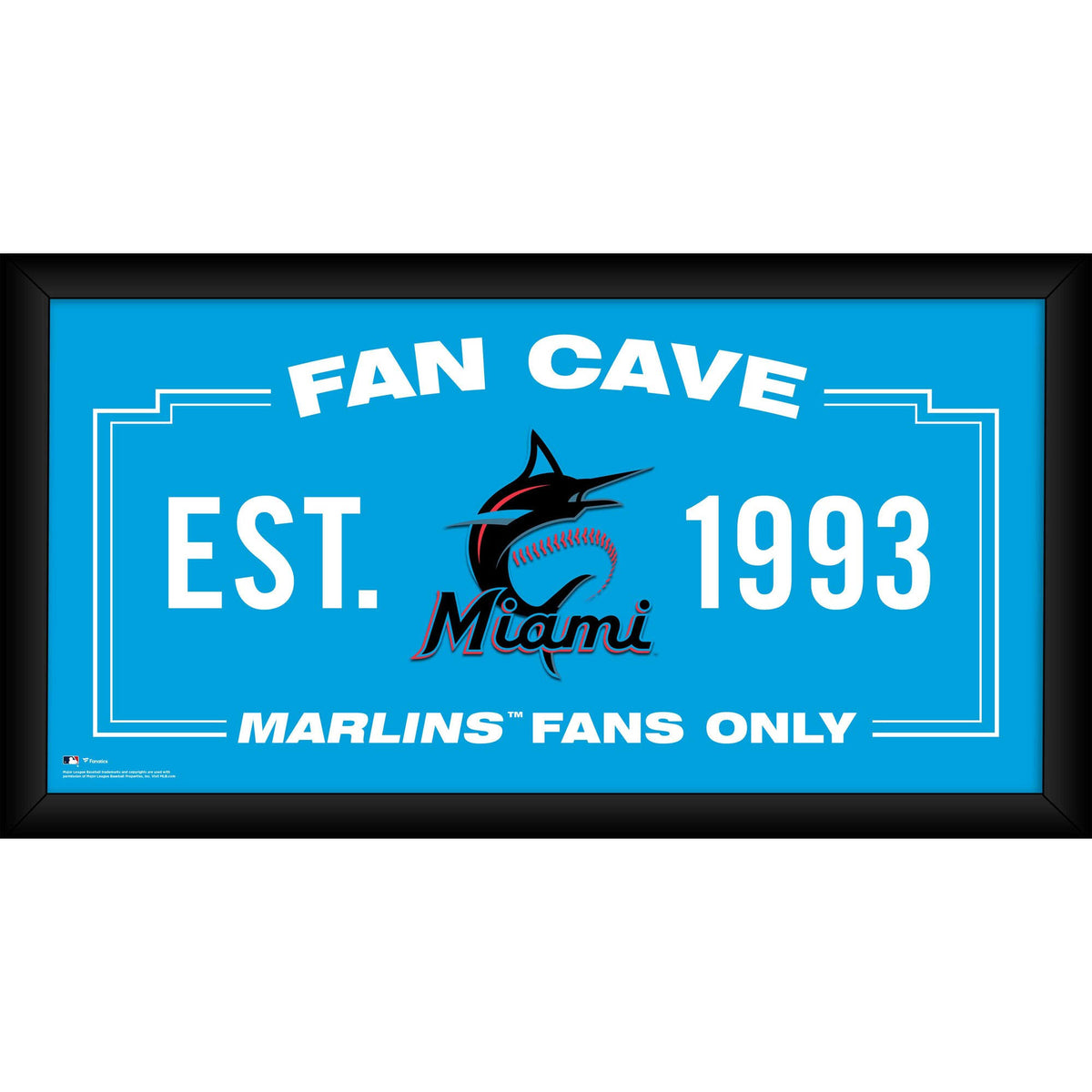 Miami Marlins Framed Fan Cave Collage K1121