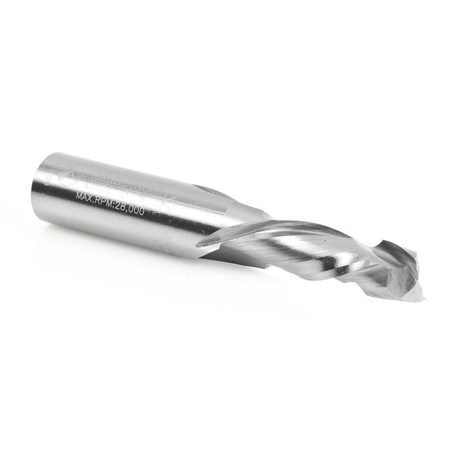 Solid Carbide Compression Spiral 3/8 Dia x 1 inch x 1/2 Shank W7941