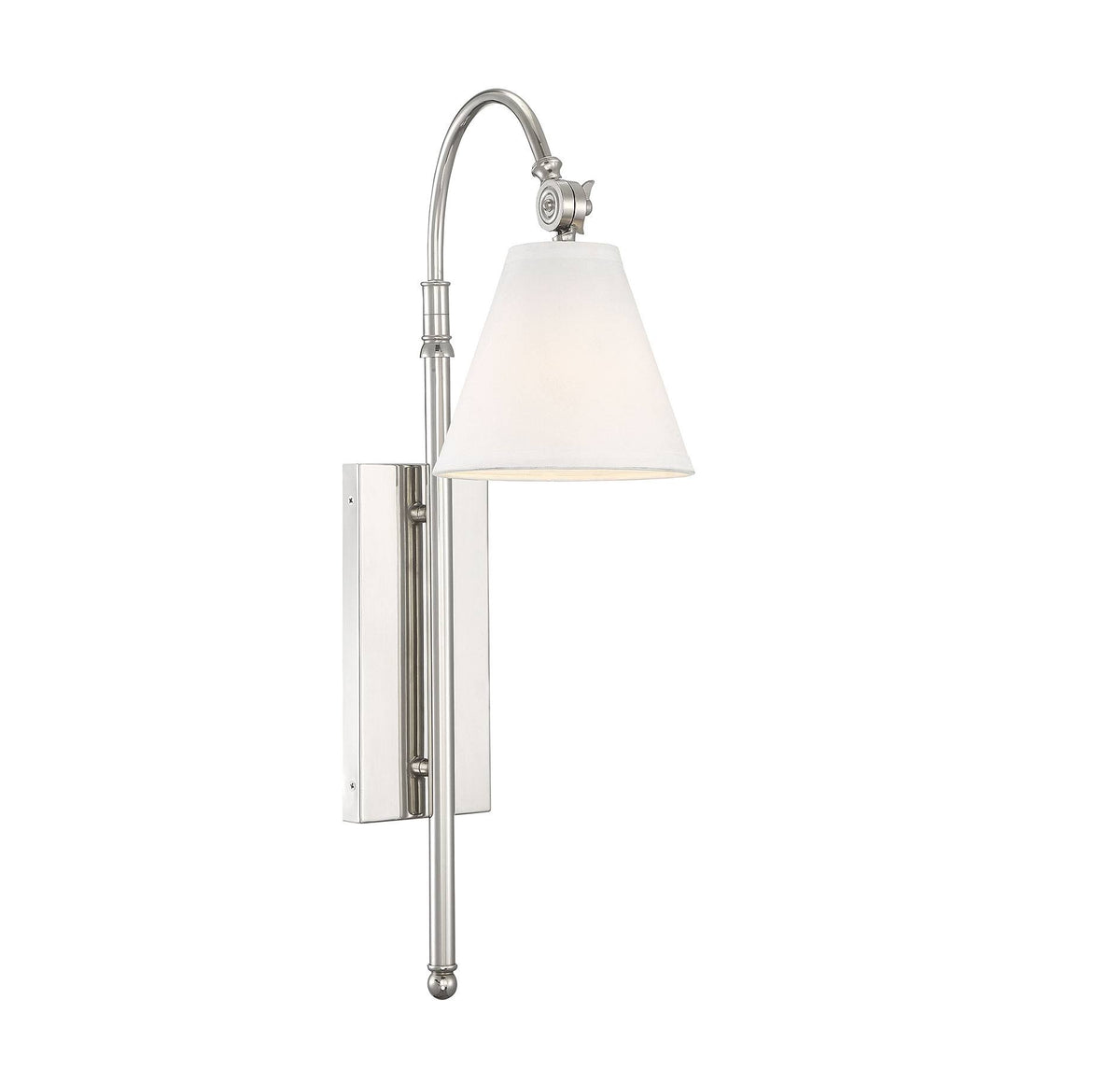 Polished Nickel Sconce E2198