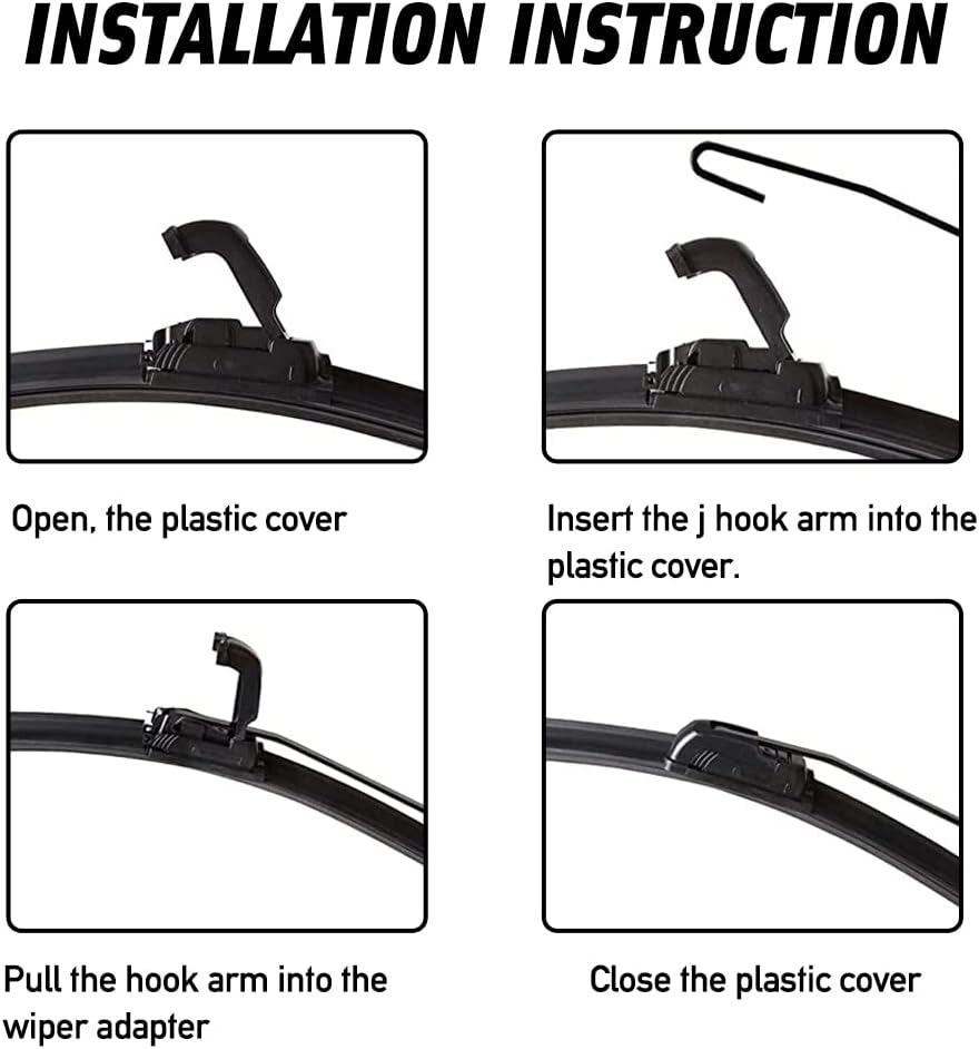 12V UTV Windshield Wiper Kit with Washer Pump, Pack of 2 K796