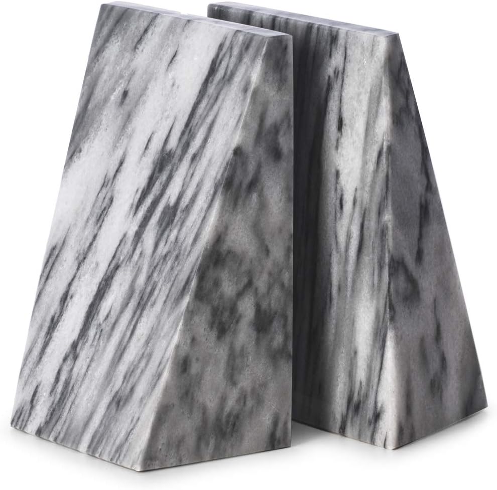 Set of 2 Carrera Marble Bookends Z996
