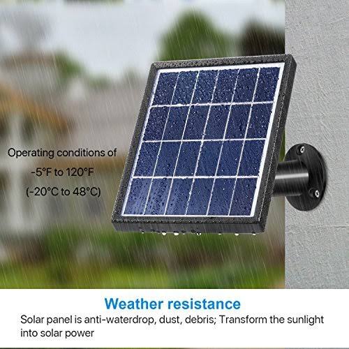 Solar Panel for Ring Spotlight Cam with Security Wall Mount 3.6 M Cable R327