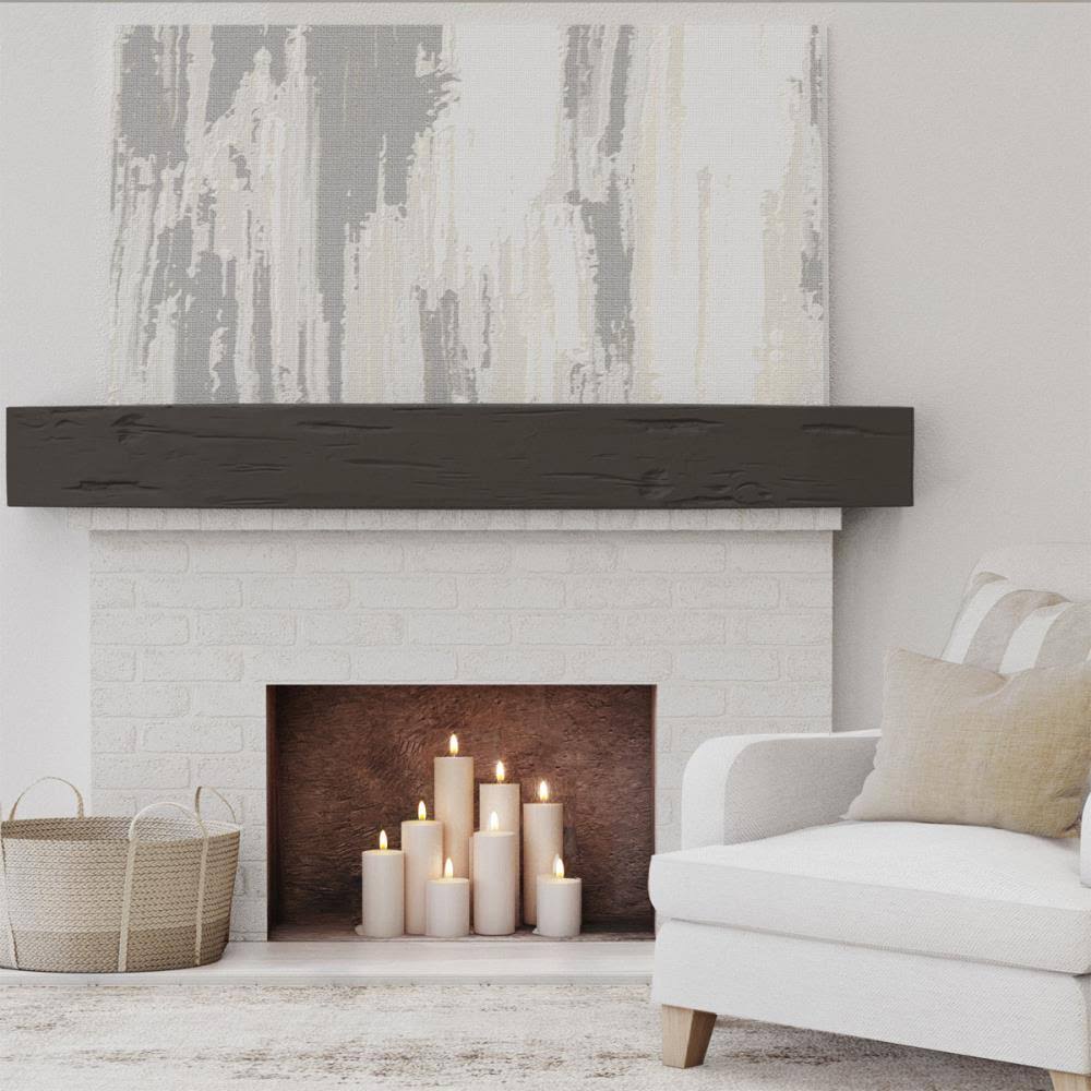 Pecky Cypress Faux Wood Fireplace Mantel R569223