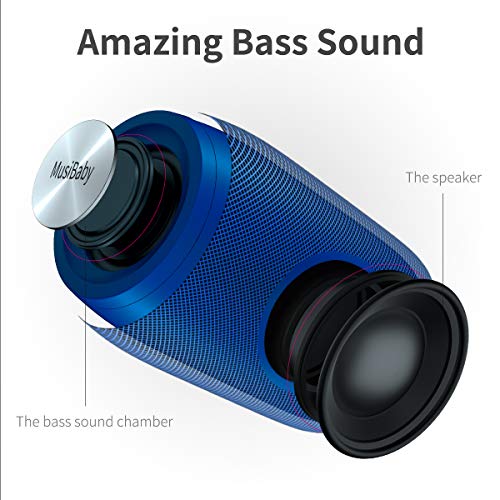 Bluetooth Speaker, Small Portable Speaker, Waterproof, Wireless, Bass, HD Sound, 24H Playtime T257720