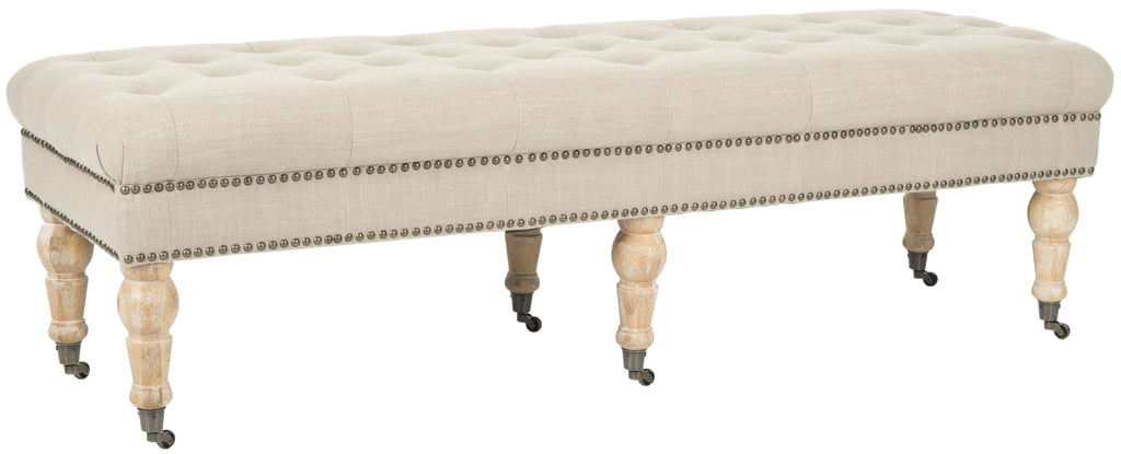 Tufted Bench, Taupe Q880