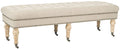 Tufted Bench, Taupe Q880
