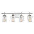 Polished Chrome 4-Light Bath Bar X54418