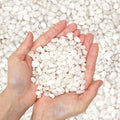 Natural Polished Decorative White Pebbles 3/8 Gravel Size L45364
