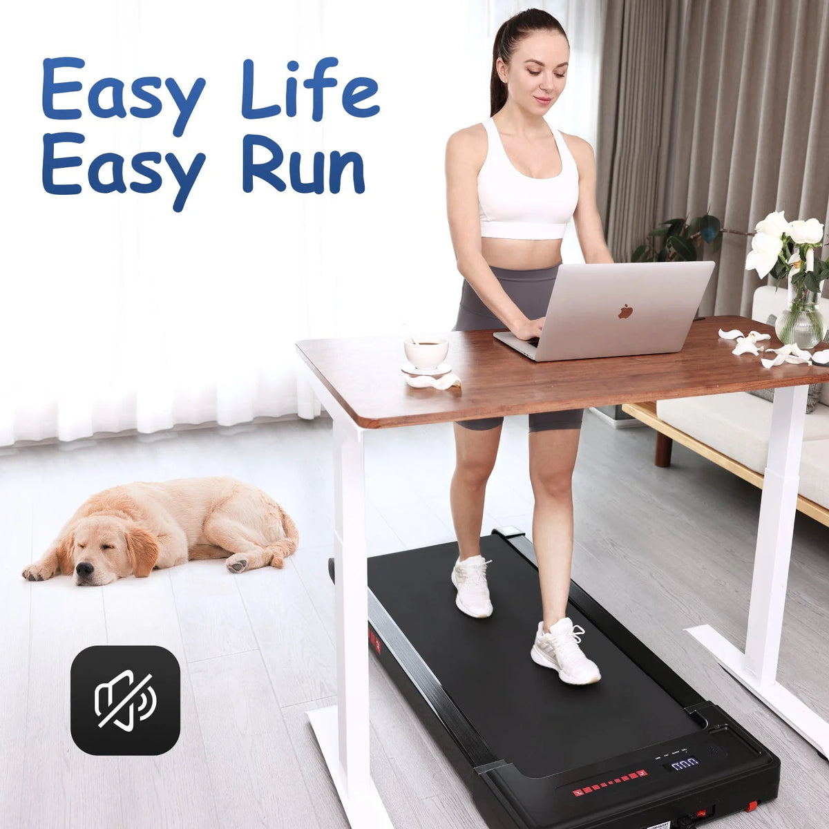 Walking Pad Treadmill 265 lbs Capacity with Remote Control K889