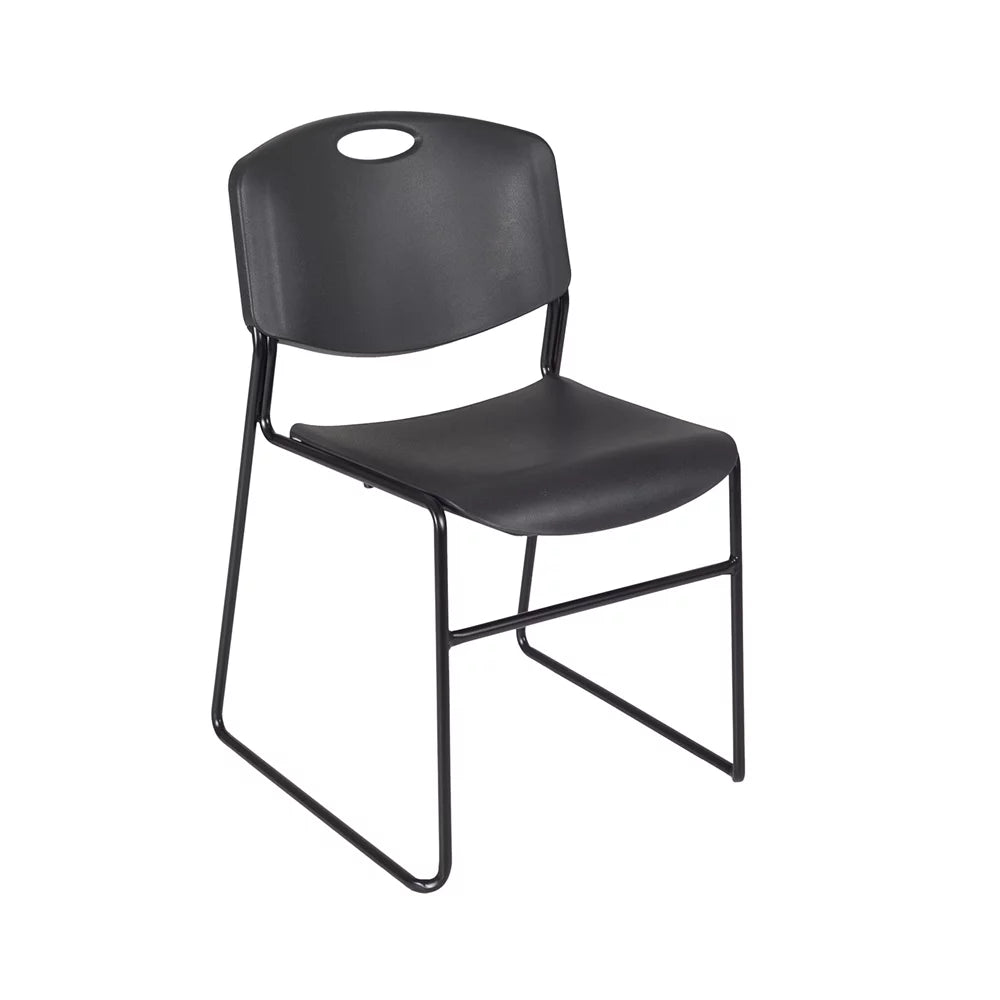 48" Round Breakroom Table & 4 Stack Chairs Z31675