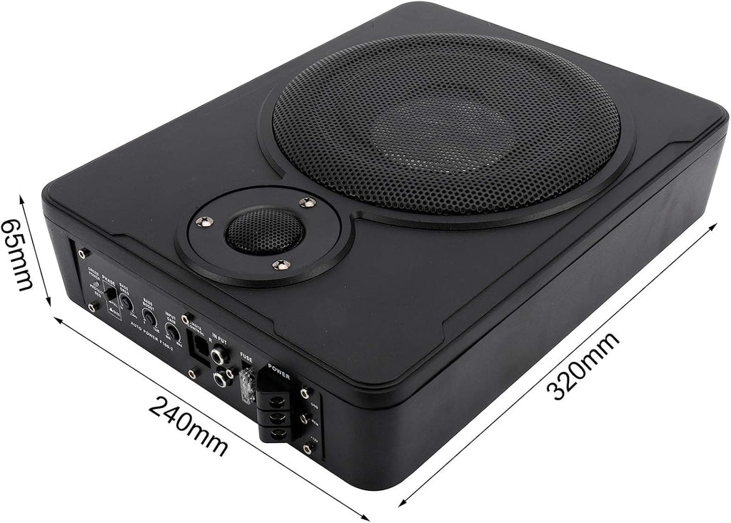 8" 600w Slim Under-Seat Powered Subwoofer Sub Bass Speaker Kit Pack of 2 Y863