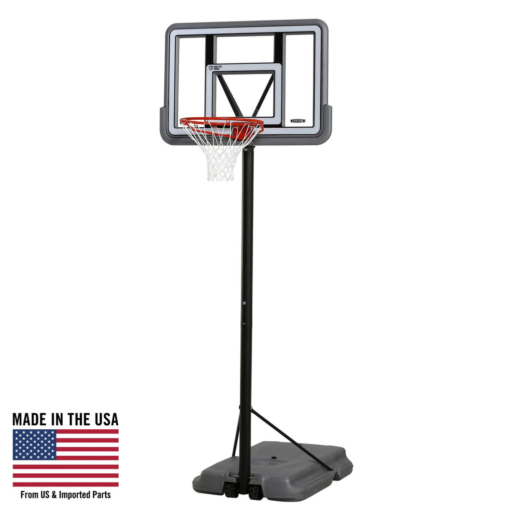 Adjustable Portable Basketball Hoop 44-Inch Polycarbonate K515