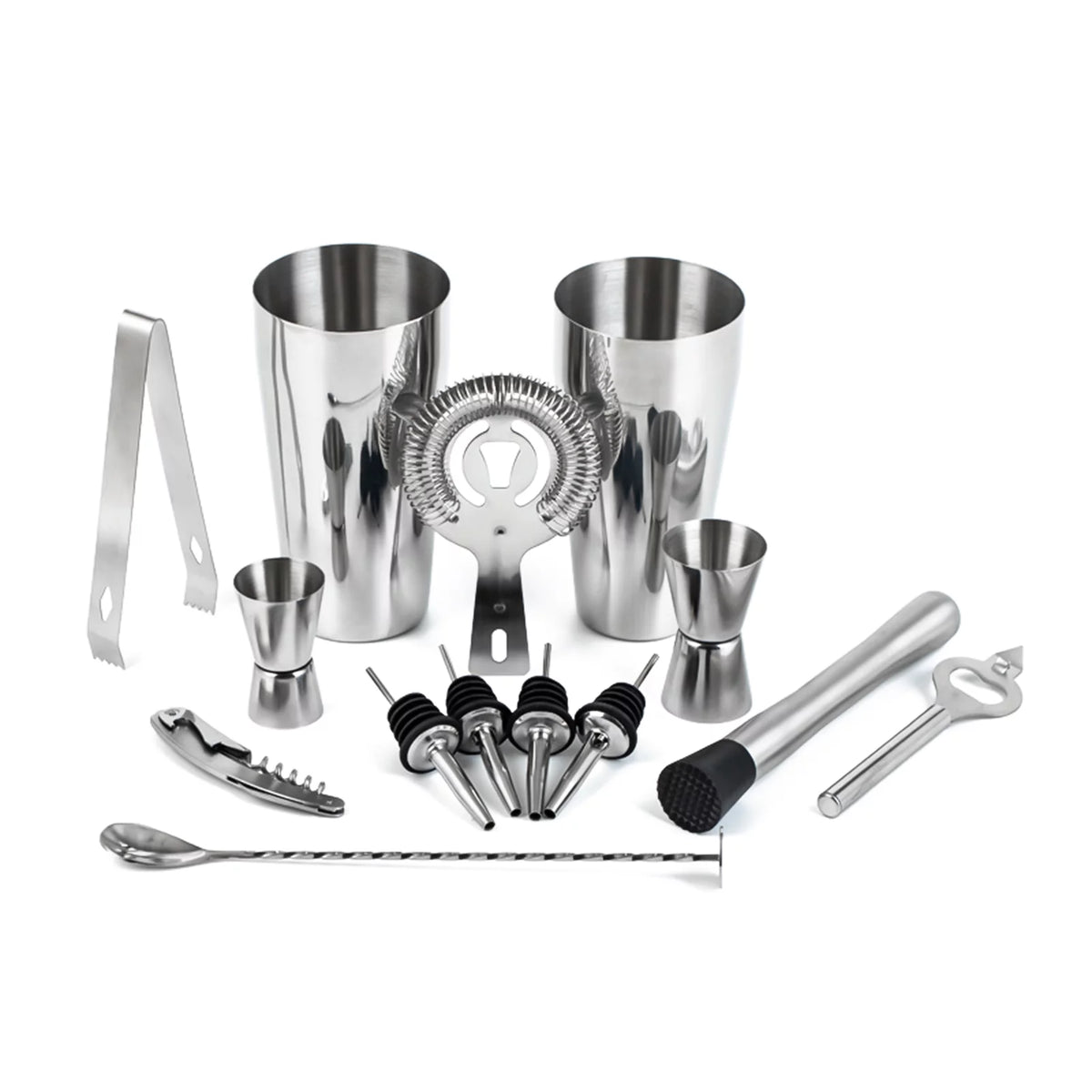 14 Pc Bartender Kit Cocktail Shaker Set O166