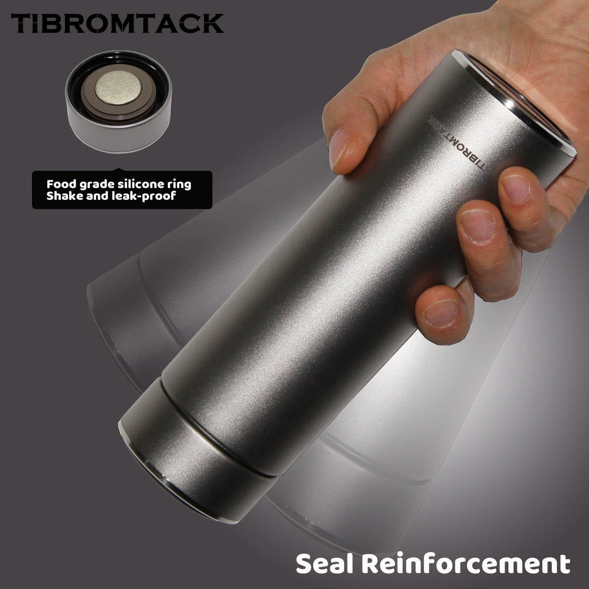 Titanium Insulated Water Bottle 320ml Double Wall Vacuum Thermos Bottle Q251