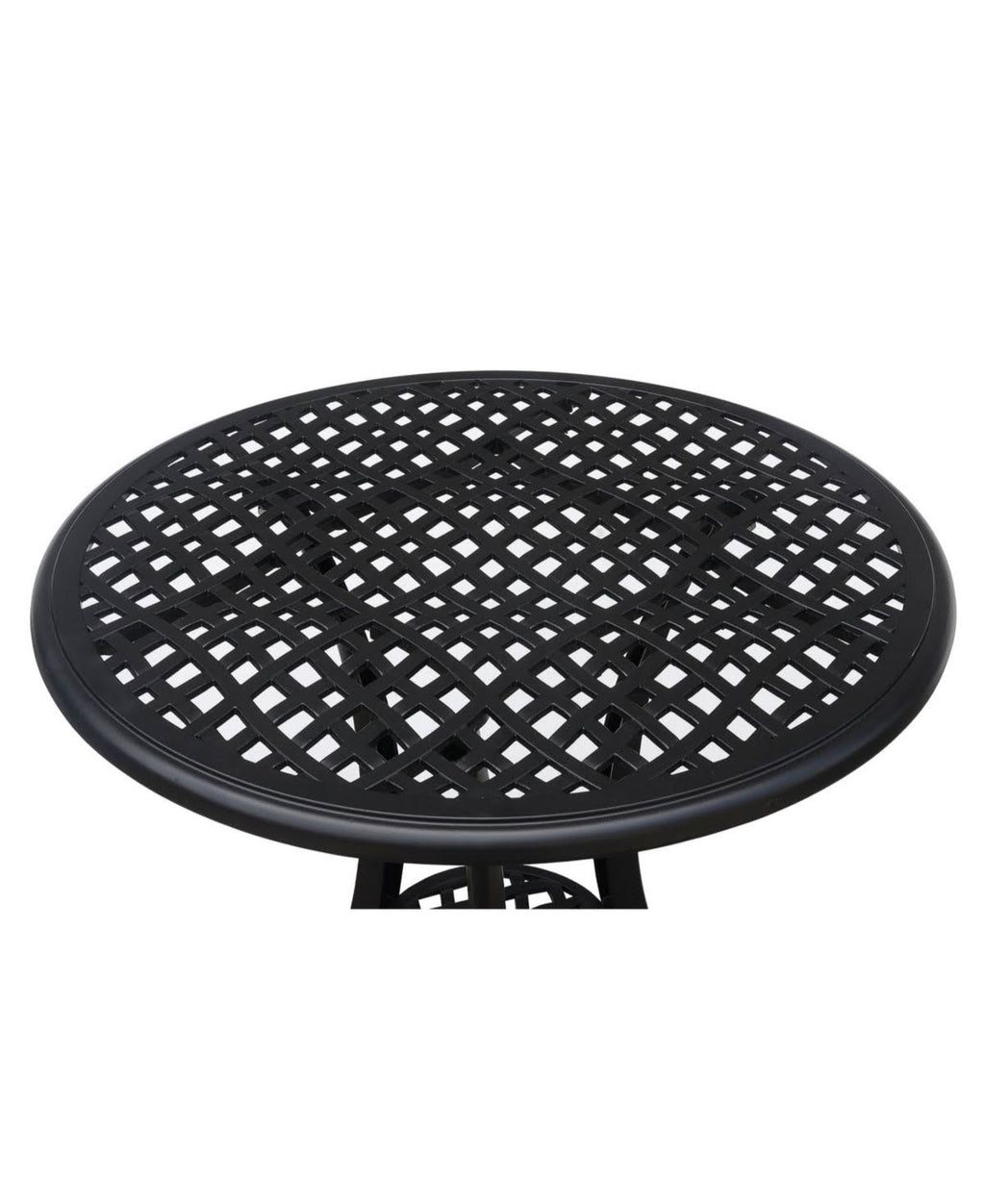 Black Table Set of 1 Table and 2 Chairs with Cabriole Legs E7203