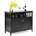 Black 2 Doors Kitchen Sideboard Cabinet N530
