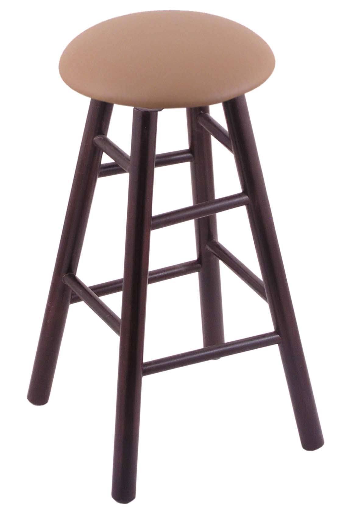 Dark Cherry Finish Counter Stool with Beechwood Seat S7844