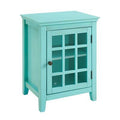 Turquoise 1 Door Accent Cabinet A9154