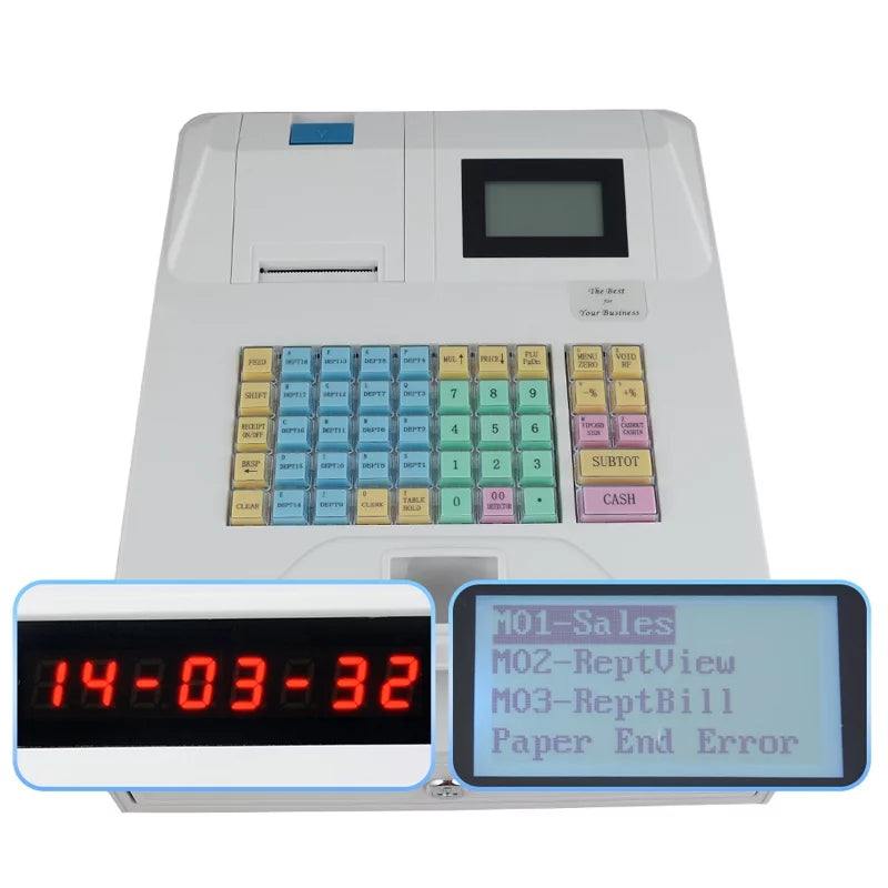 Electronic Cash Register Pos System with Drawer Thermal Printing W104942