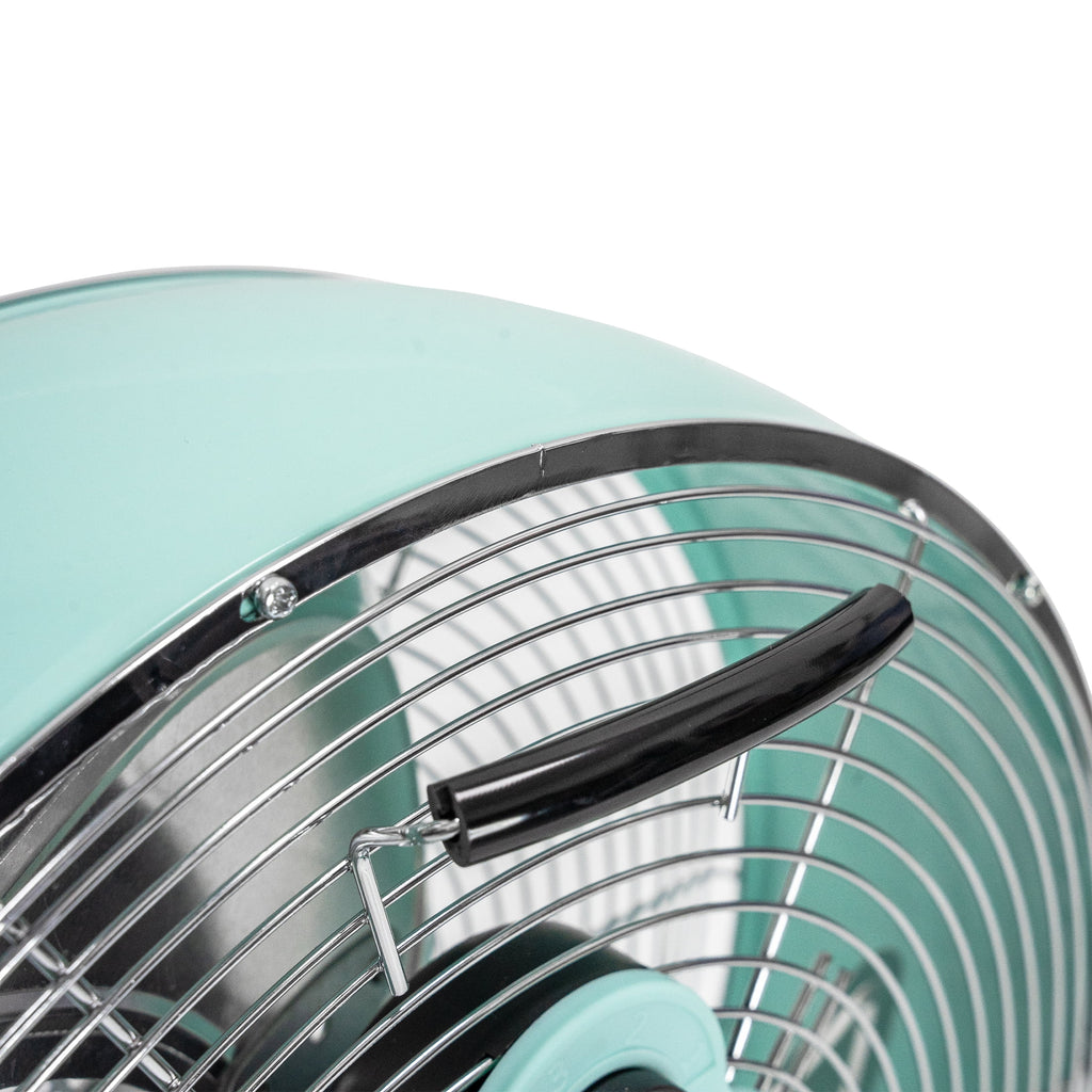 12 inch 3-Speed Retro Metal Drum Fan Black W222554