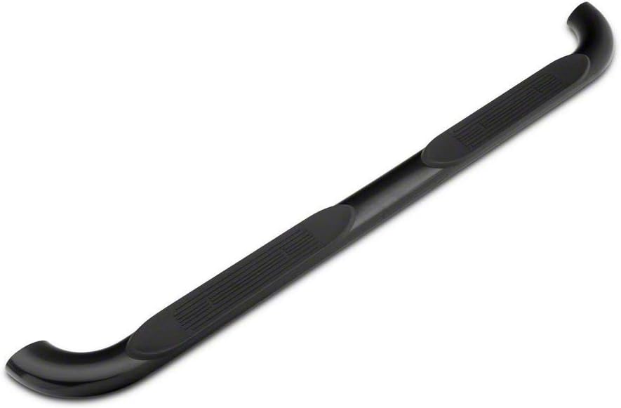 Black 4-Inch Oval Bent End Side Step Bars U55550