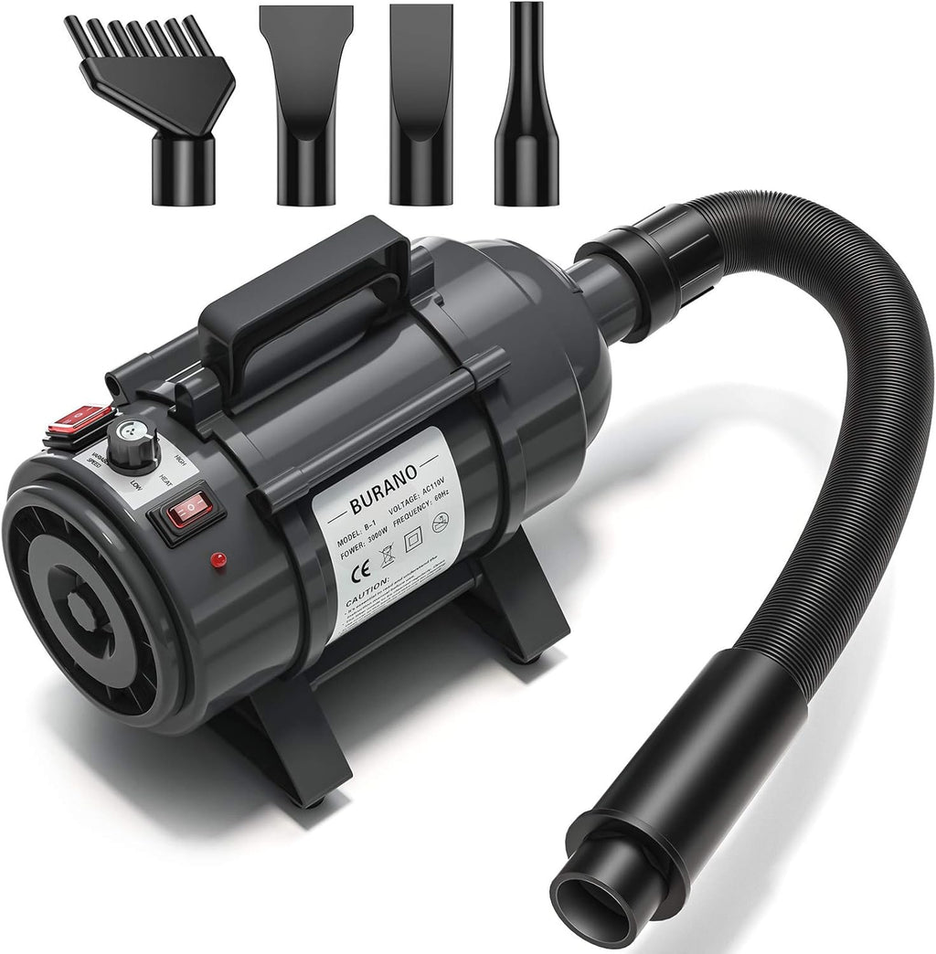 4.0HP Stepless Adjustable Speed Pet Hair Dryer with Heater H605