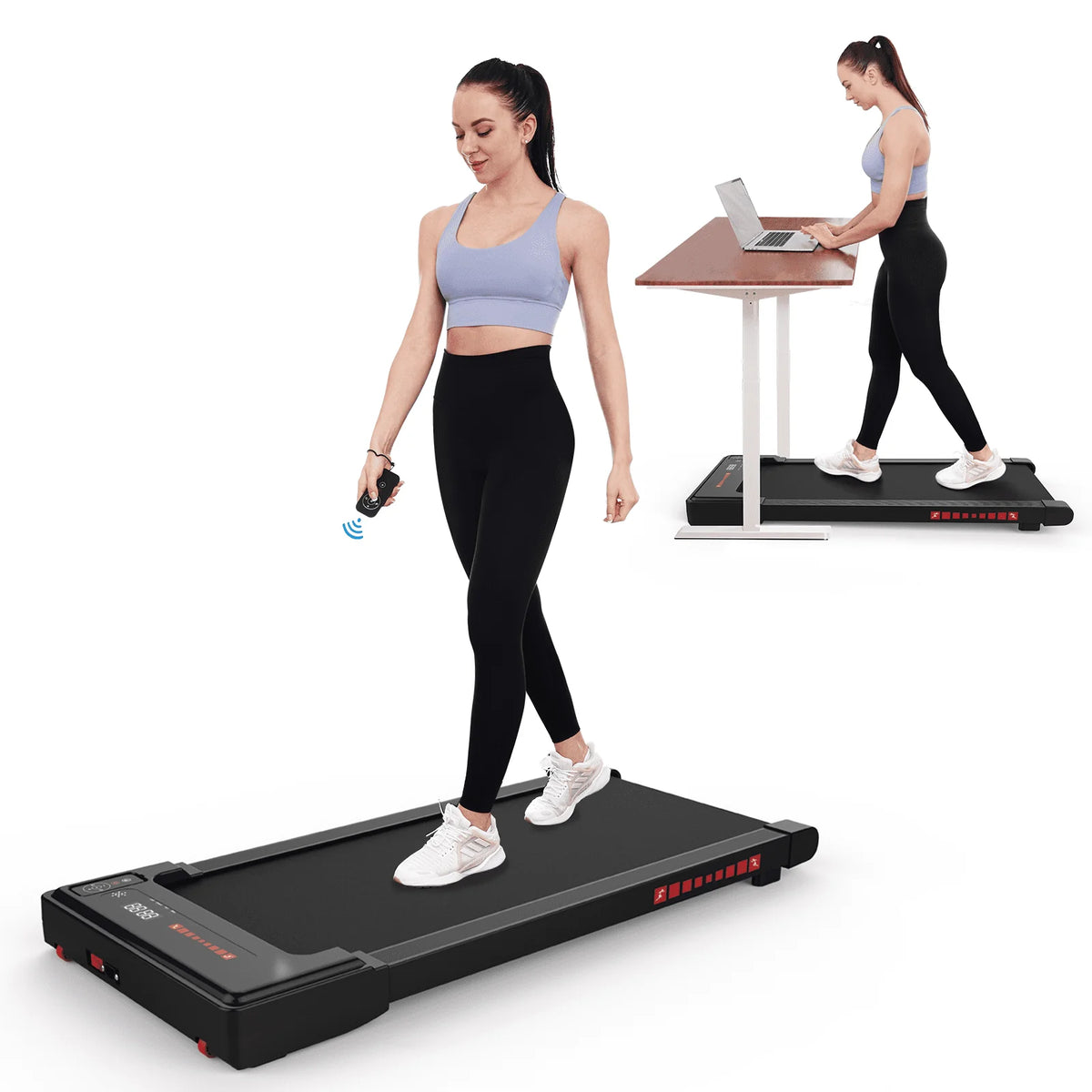 Walking Pad Treadmill 265 lbs Capacity with Remote Control K889